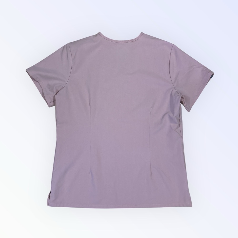 FIGS V-Neck Scrub Set Top & Jogger Pants PINK SAND - Picture 6 of 13